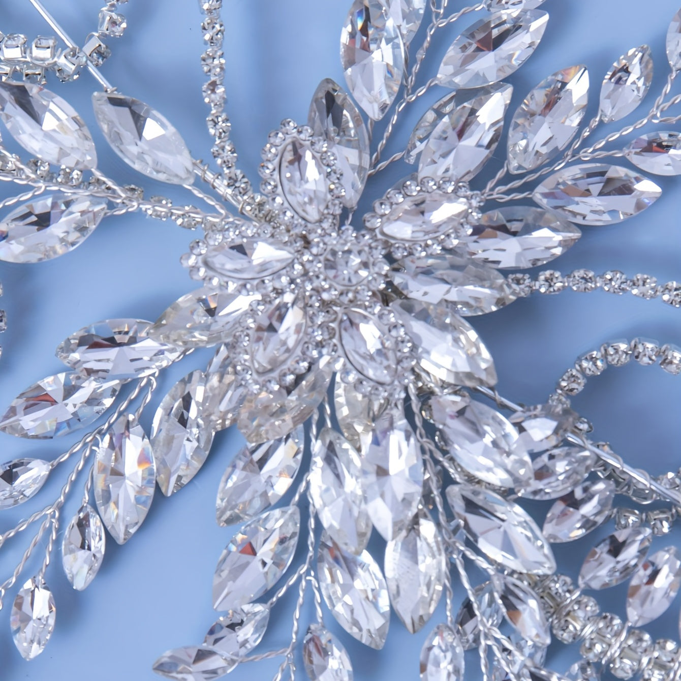 Rhinestone Headband Bridal Flower Headwear Wedding Hair Accessories Jewelry