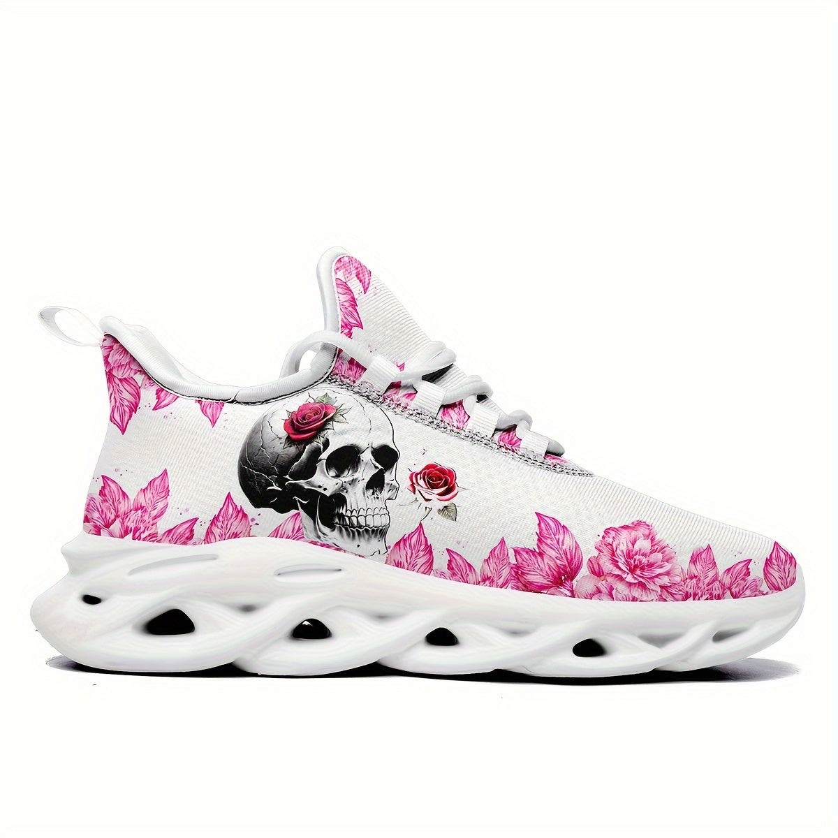 Skull & Rose Lightweight Breathable High Top Running Shoes