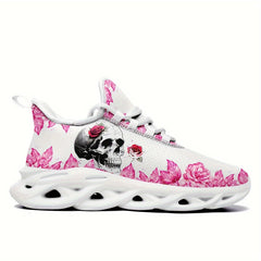 Skull & Rose Lightweight Breathable High Top Running Shoes