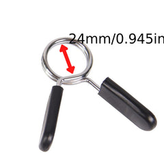 2pcs Barbell Clamp Spring Collar Clips Gym Weight Dumbbell Lock