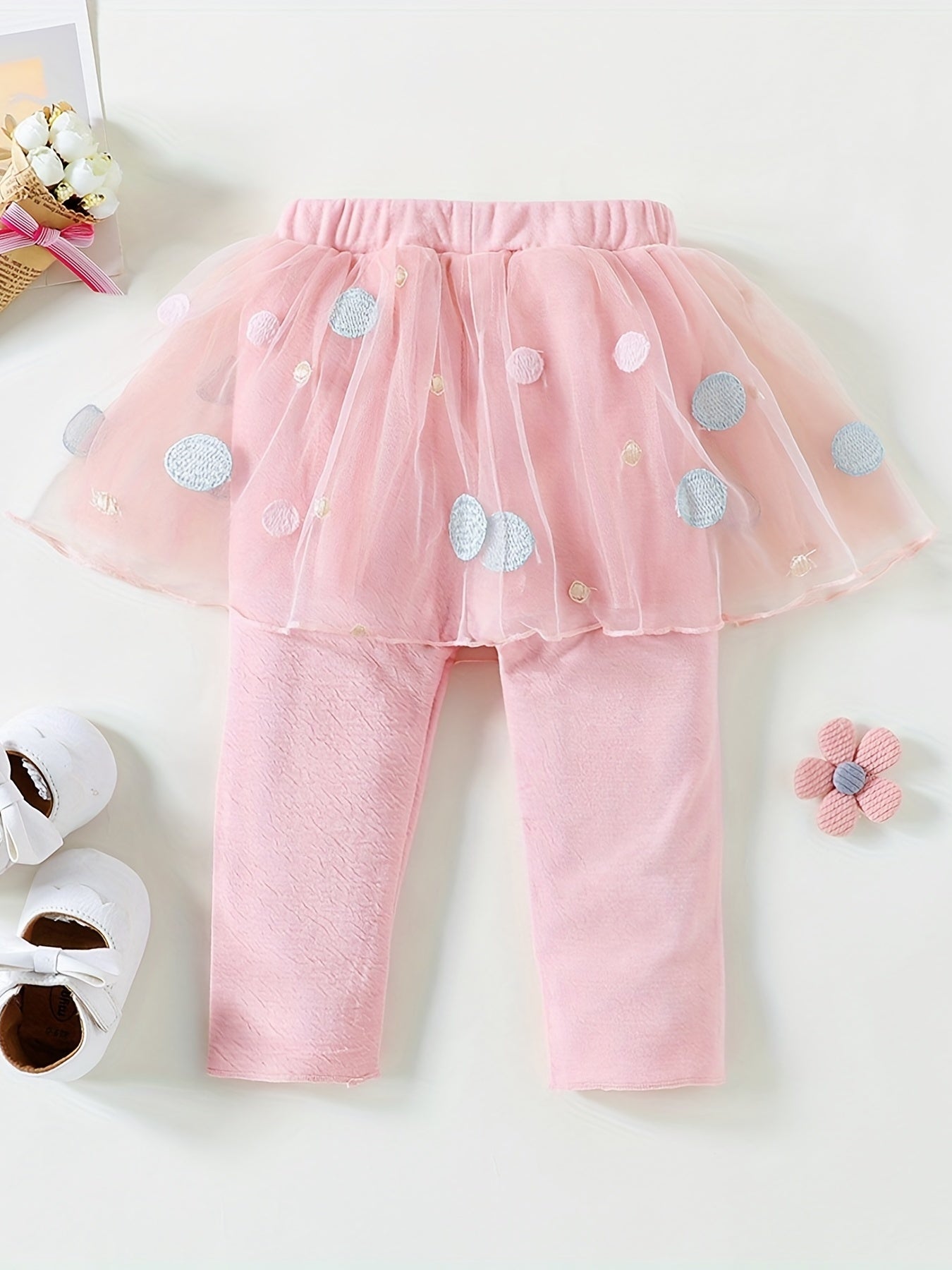 Toddler 2 In 1 Legging With Lace Pants