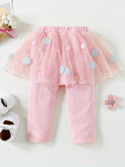 Toddler 2 In 1 Legging With Lace Pants