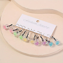 5 Pairs Funny Bubble Tea Bottle Earrings Set for Girls
