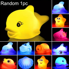 10 pcs Light Up Floating Bath Toys Set Colorful Educational Play Toys for Kids
