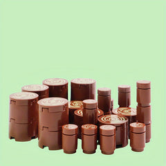 Brown Tree Stump Blocks Set 50pcs for City