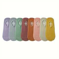 Non-slip Yoga Socks for Women, 8 Pairs, Indoor Pilates and Floor Sports