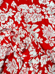 Women's Plus Floral Print Button Up Maxi Shirt Dress