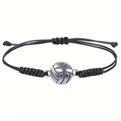Adjustable Charm Alloy Bracelet Baseball Football Basketball Volleyball
