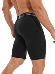 Men's Compression Sports Boxers Athletic Shorts
