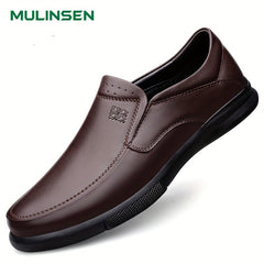 Men's Chinese Characters Embossed Loafer Shoes