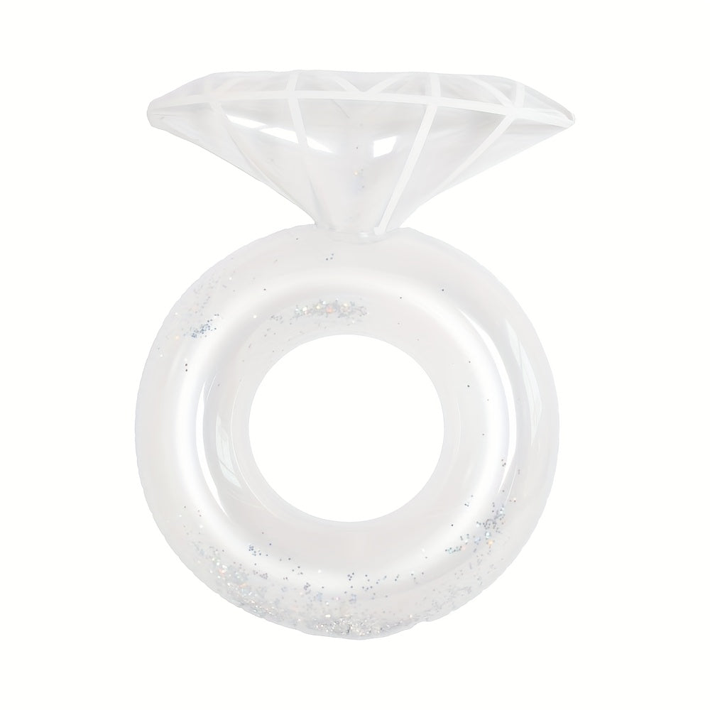 Golden Sparkling Swim Ring for Pool & Beach Parties