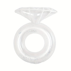 Golden Sparkling Swim Ring for Pool & Beach Parties