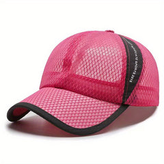 Unisex Sunshade Breathable Baseball Cap With Letter Embroidery