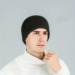 Cuffed Men's Warm Knitted Pullover Hat - Casual Style
