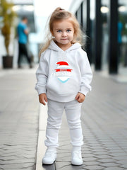 OERYUI Merry Christmas Print Outfits 2pcs Girls Hoodies Jogger Pants Set