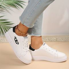 Women's Cartoon Animal Embroidered Skate Shoes