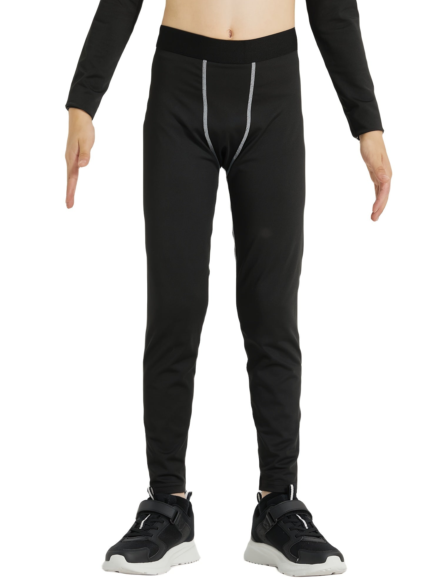 2 Pack Boys Sports Leggings Athletic Base Layer Running Basketball