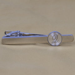 Business Casual Letter Print Copper Silver Tie Clip Gift For Men