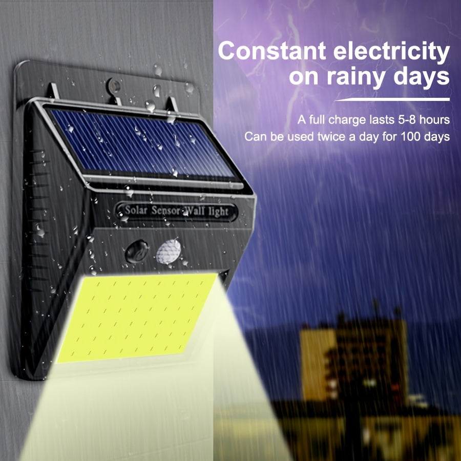 Solar Motion Sensor Light Outdoor - 48 LEDs IP65 Waterproof Security Lights