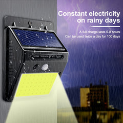 Solar Motion Sensor Light Outdoor - 48 LEDs IP65 Waterproof Security Lights