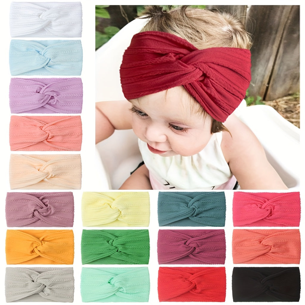 Baby Girls And Boys Solid Headbands Hair Accessories
