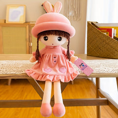 Adorable 50Cm Plush Doll w/ Rabbit Ears - Perfect Pillow or Birthday Gift
