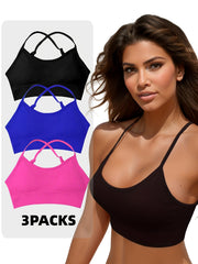Criss Cross Back Wireless Bra Comfortable & Breathable