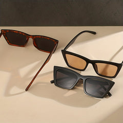 Square Cat Eye Sunglasses UV400 Retro Anti Glare Sun Shades