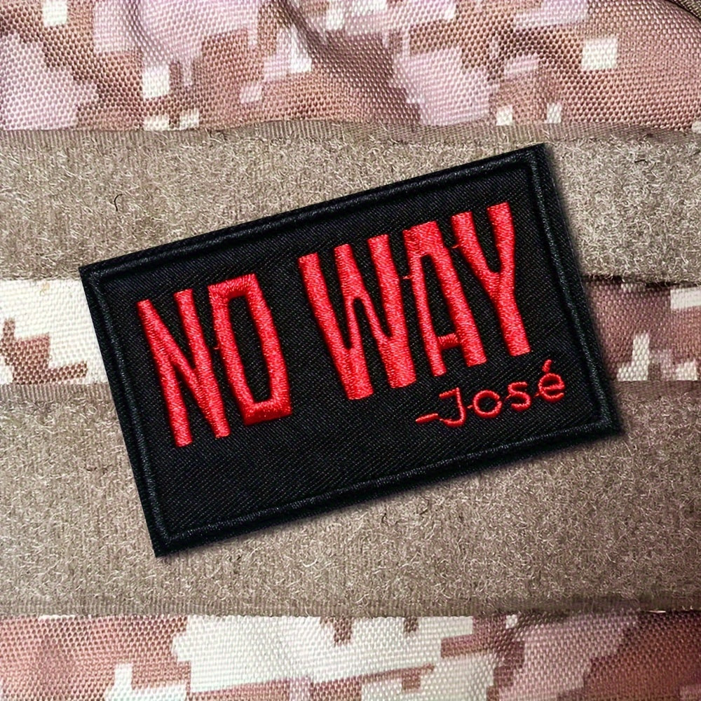 No Way Morale Patches w/ Hook & Loop for Caps Vests Backpacks