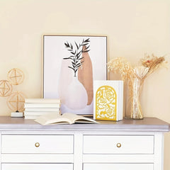 Rose Metal Bookends Desktop Storage Bookshelves