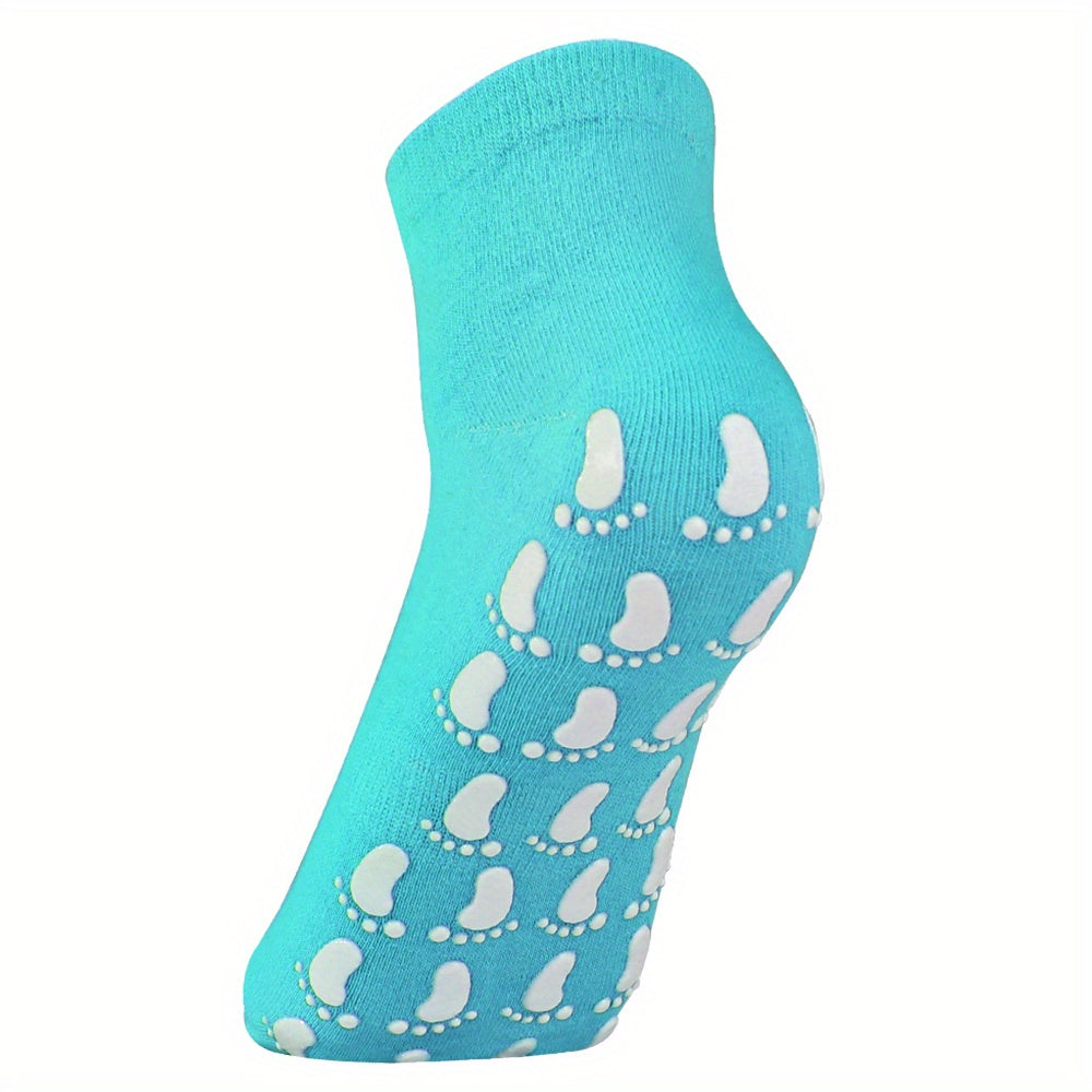 Non Slip Sweat Absorption Yoga Socks Silicone Padded Bottom Quick Dry