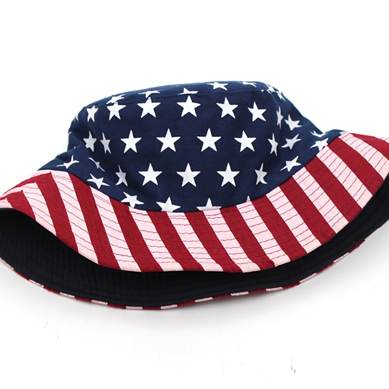 American Flag Star Spangled Fisherman Hat for Men and Women