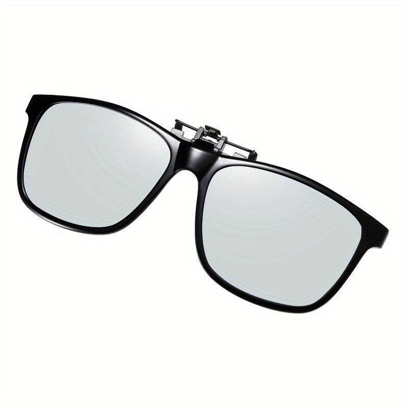 Polarized Clip on Sunglasses Anti Glare UV Protection Over Prescription Glasses