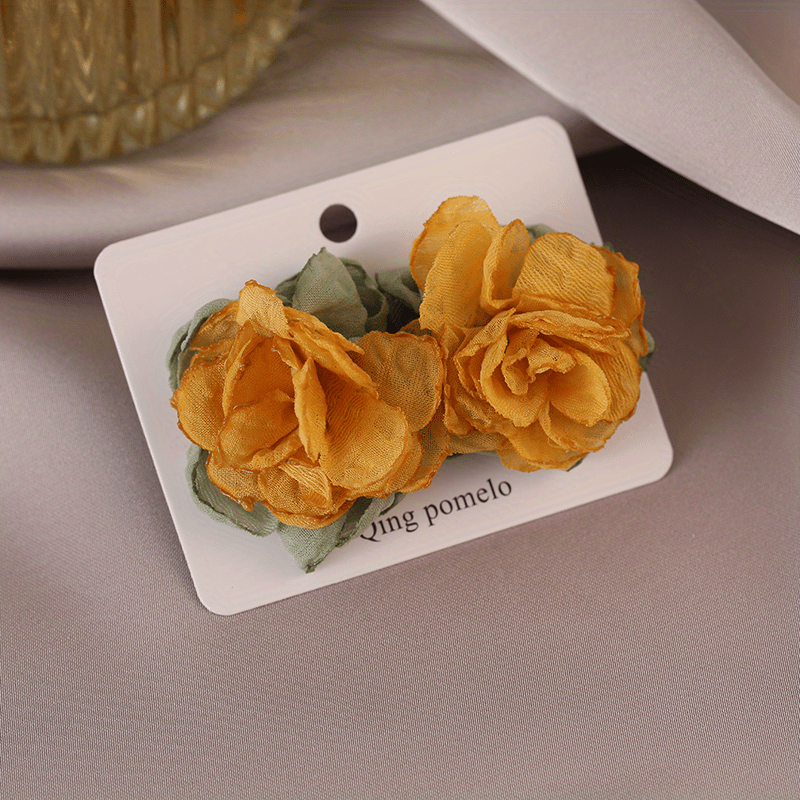 French Romantic Flower Earrings Niche Temperament Stud Jewelry