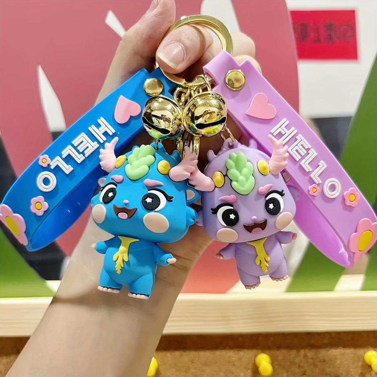 Dragon Key Chain Cartoon Doll Car Key Hanging Decoration Bag Pendant