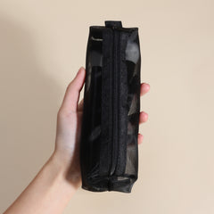 Travel Makeup Organizer with Zippered Pencil Case