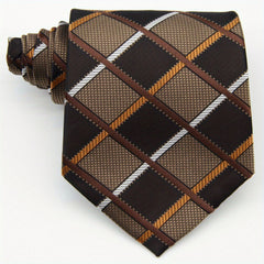 Jacquard Plaid Pattern Men's Tie