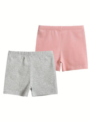 2pcs Toddler Girls Biker Shorts Safety Shorts Leggings Under Skirt Dress
