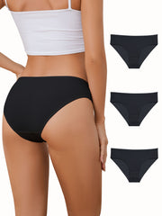 Women's 3pcs Comfy & Breathable Stretchy Briefs