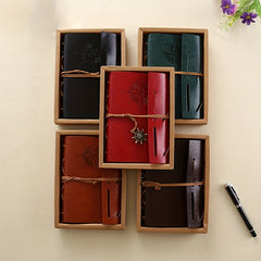 Vintage Ledger Diary Strap A6 Notebook