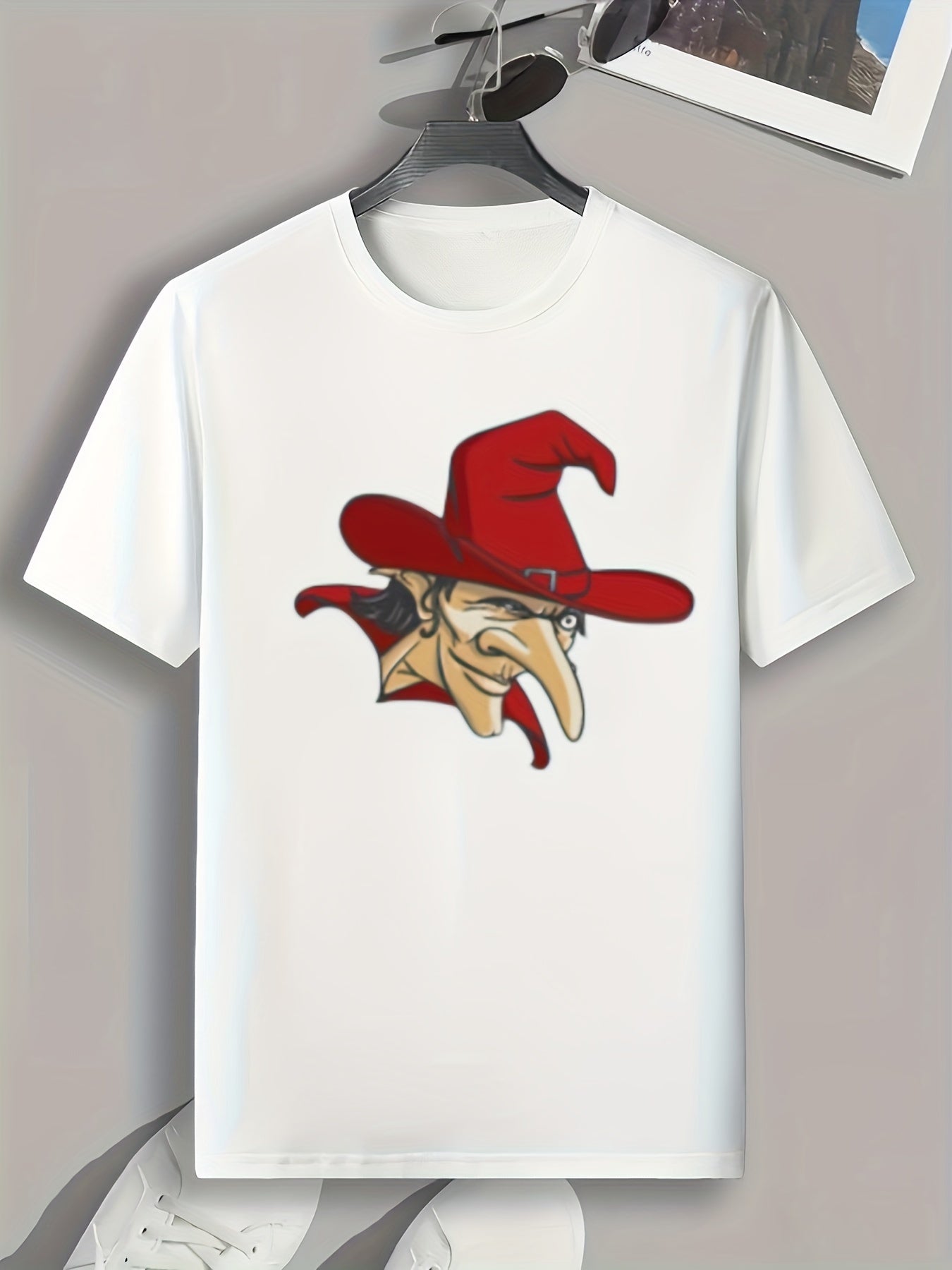 Clown Print Men's Graphic T-shirt for Summer