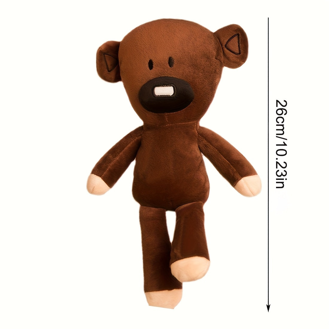 Soft Plush Teddy Bear Stuffed Animal Toy with Eyes & Pink Ears
