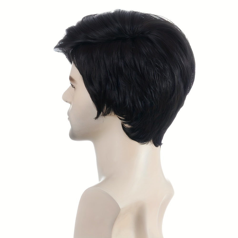 Short Hair Men's Wig Costume Wigs For Parties Handsome Dress Up