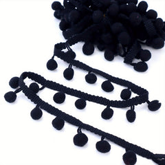 3 Yards Pom Pom Lace Trim Ball Fringe Ribbon For Sewing Party And Home Decor