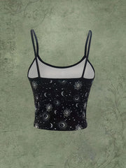 Sun & Moon Print Cami Top for Women