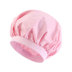 Waterproof Reusable Women's Shower Cap Double Hair Cap PEVA Lined
