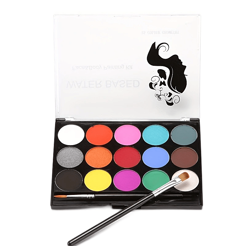 Face Painting Kit With Stencils Cosplay Makeup Palette