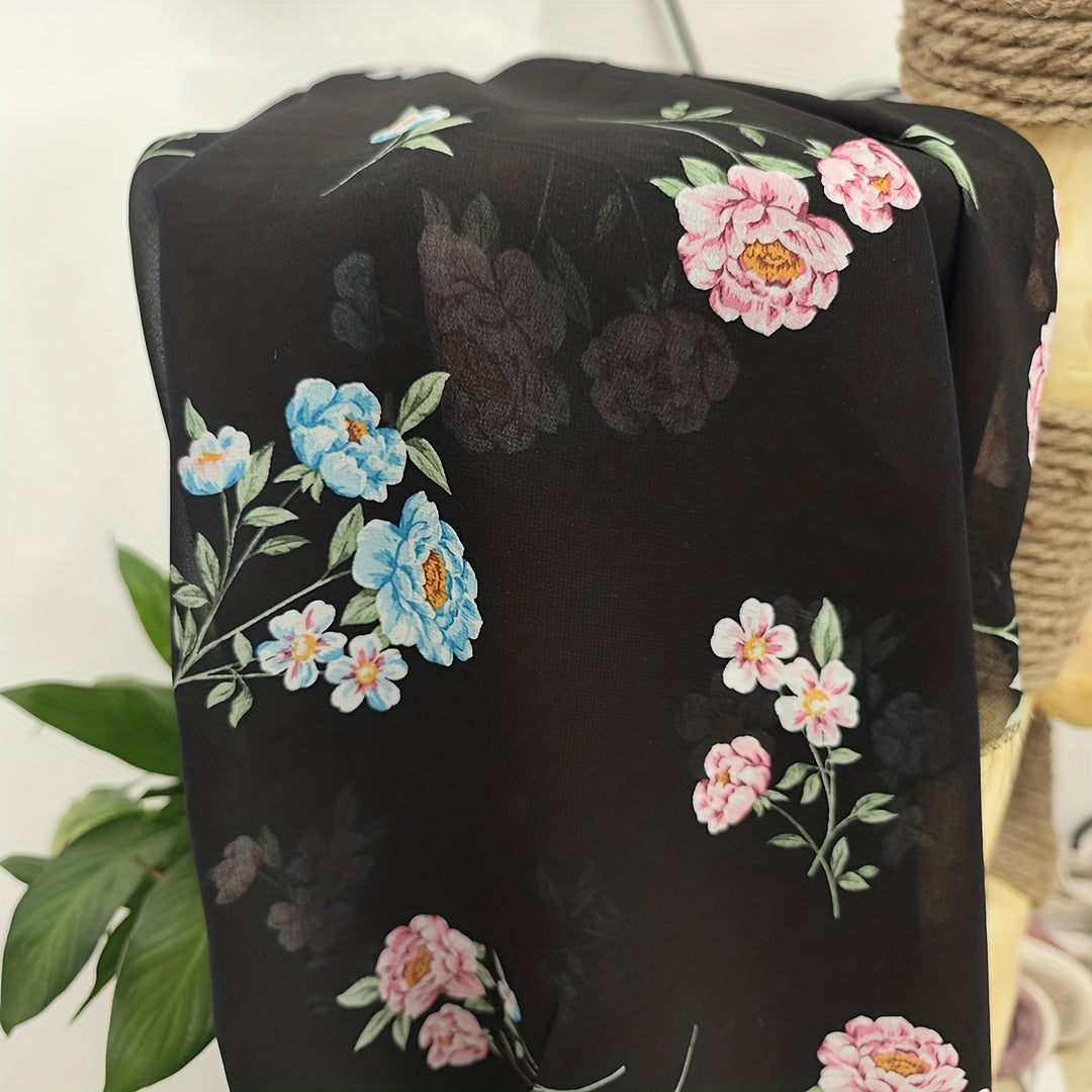 1yd Comfortable Breathable Chiffon Fabric DIY Clothing Pants Dress