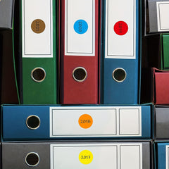 1400 Round Dot Stickers 1.9cm Coding Labels 20 Colors