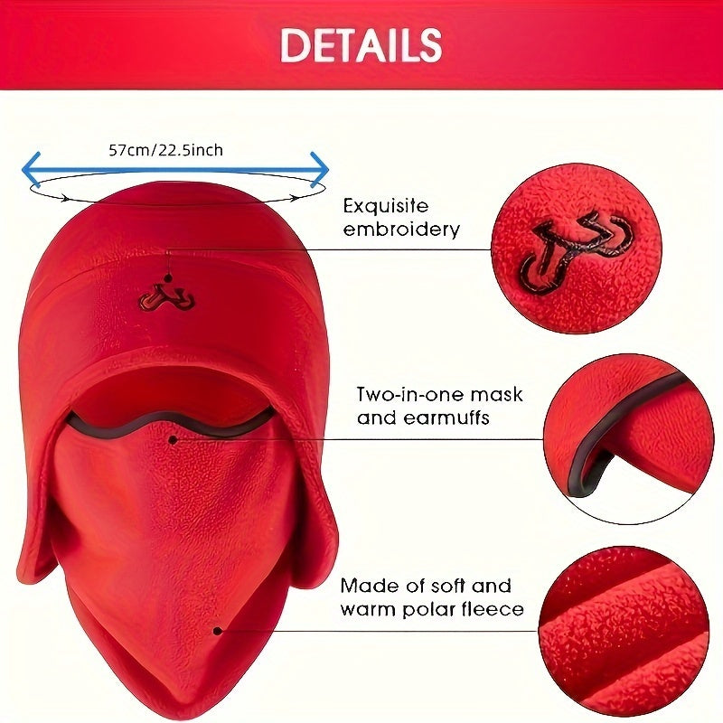 Warm Ski Helmet with Ear Protection for Cold Weather